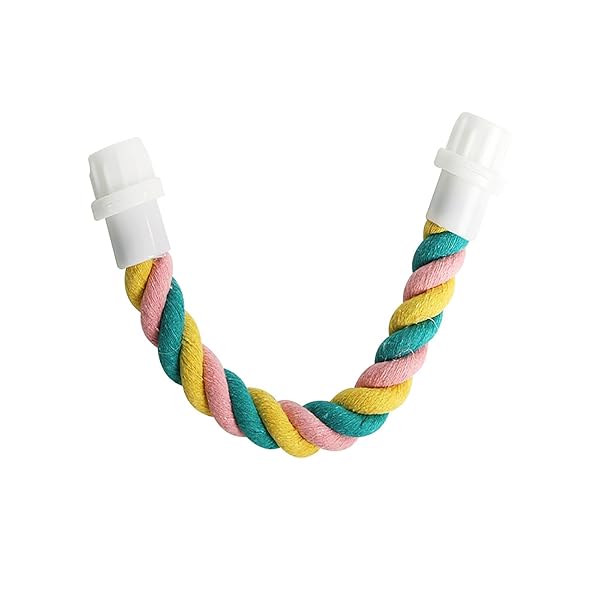 止まり木、インコ 止まり木、オウム クライミング コットン ロープ インコ おもちゃ、鳥用