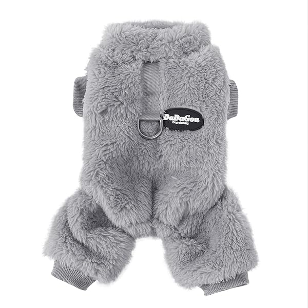 犬の服 秋 冬 ロンパース シャツ パジャマ セーター フランネル ベルベット Dカン付き 犬 服