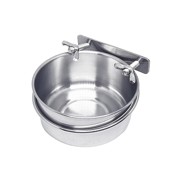 ペットボウル 固定 ステンレス製 ペットぶら下げボウル ペット食器 水飲みボウル ステンレ