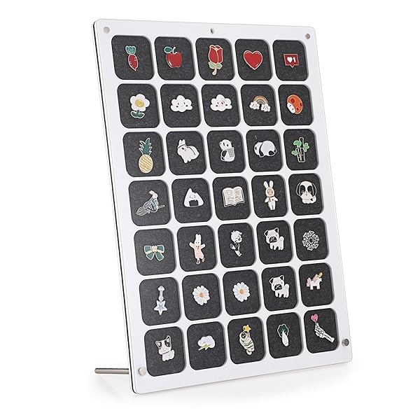 バッジディスプレイスタンド バッジ収納卓上 ピンディスプレイケース 缶バッジ収納 バッジ