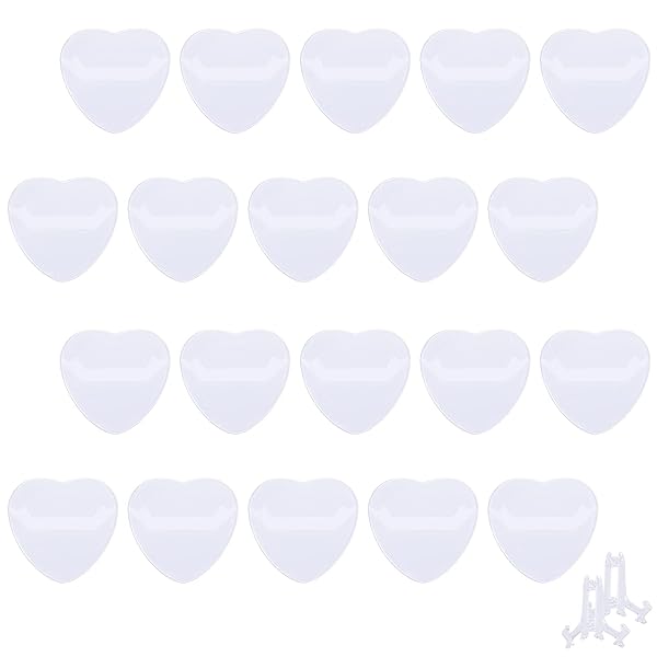 缶バッジカバー ハート型 20枚入り 透明 高い透明性 缶バッジ 収納 痛バッグ 痛バ 推しキャラ