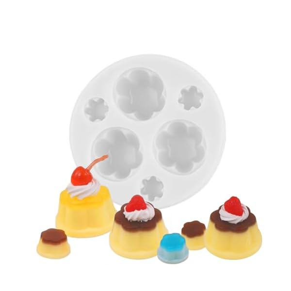 シリコンモールド プリン 立体型 DIY手作り ミニチュアフード ミニチュアスイーツ シェイカ
