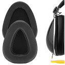 イヤーパッド QuickFit 互換性 パッド スカルキャンディ Skullcandy Aviator, Aviator 2 ヘッドホンに対応 パッド イヤー/イヤーカップ (プロテインレザー/ブラック)