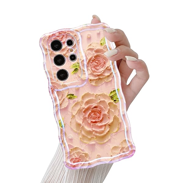 Galaxy S24 Ultra ケース ギャラクシーS24 Ultra ケース SC-52E SCG27 TPU カバー ウェーブ おしゃれ ..