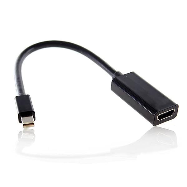 Mini Displayport Mini-DPポートからHDMIメスオーディオビデオアダプターケーブル MAC 2011 2012 2013 2014 2015用 ブラック