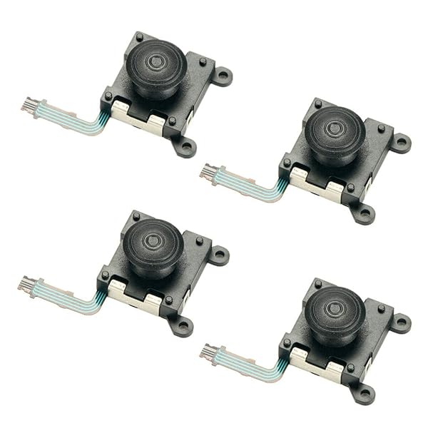 PS Vita PSV 2000交換用アクセサリー4ピース交換左右3Dアナログコントロールジョイスティックボタンスーツ