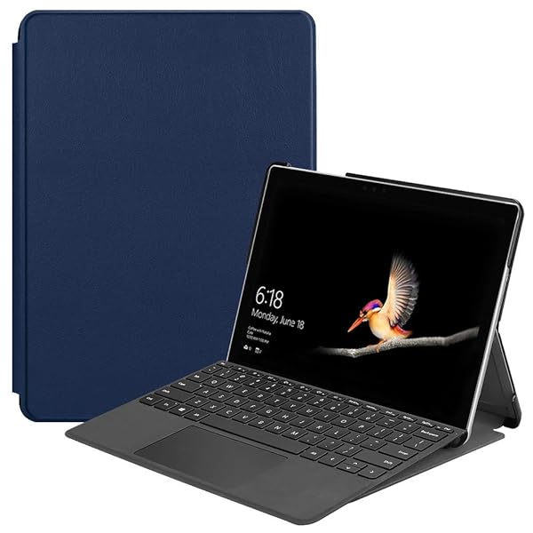 For マイクロソフト Microsoft Surface Go 4 / Go 3 / Go 2 / Go 全世代対応 ケース サーフェス ゴー 4 / ゴー 3 / ゴー 2 / ゴー 保護カバー 軽量薄型 PU レザー カバー 耐衝撃 傷防止 ハ