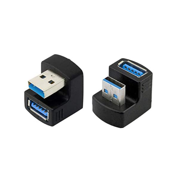 1セットアップ & ダウンアングル USB 3.0 アダプター A オス - メス 延長 180度 5Gbps