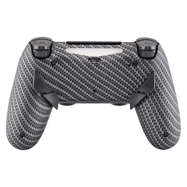 コントローラー本体ではなく、 ps4コントローラー(JDM-040/050/055)に対応用Dawnプログラマブルリマップキット、アップグレードボードと再設計されたバックケースと4つのバックボタンが備えます【ブラックとシルバーのカーボンファイバー】