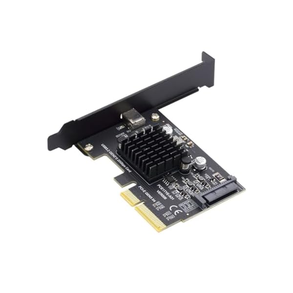 USB 3.2 Gen2x2 Type-CフロントパネルソケットからPCI-E 4X PCI Express拡張カードアダプター。