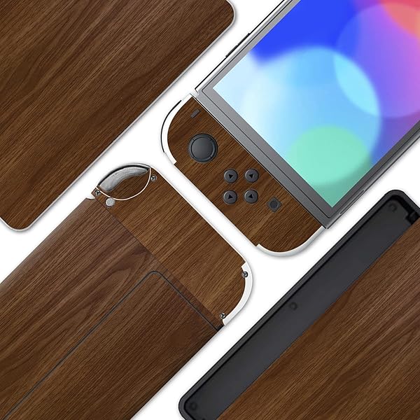 Switch OLEDモデルに対応用フルセット保護ステッカーシール、Switch OLEDコンソール&ジョイコン&ドック&グリップに対応用カスタムビニールステッ...