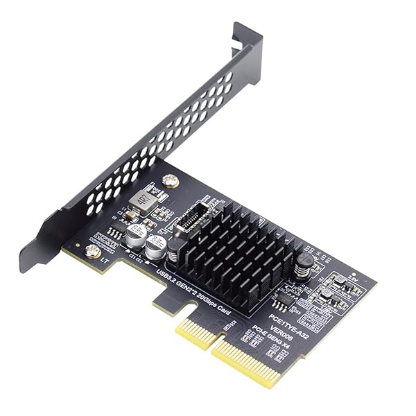 USB 3.2 Gen2 Type-E 20Gbps フロントパネルソケット - PCI-E 4X Expressカードアダプター デスクトップマザーボード用