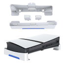 ps5 pro用/新型 ps5 Slim用 スタンド PS5 Slim 横置きスタンド 【新登場】 4つUSB拡張ハブ付 地震対策 放熱改善 新型PS5 用水平スタンド 転倒防止 傷付き防止 簡単に取り付けます 本体をもっと安心に収納新型 PS5の