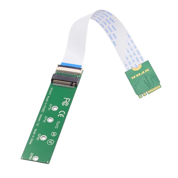 2230 NGFF A+Eキー男性からNVME Mキー女性への延長ケーブル ラップトップ用メインボードSSD 2280