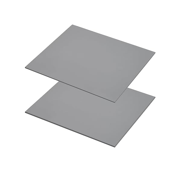 熱伝導性シリコンパッド 80x70mm 2種類の厚さ0.5mm、1.0mm 2枚セット グレー 分割線付き カット可能 GPUヒートシンク 熱伝導シート