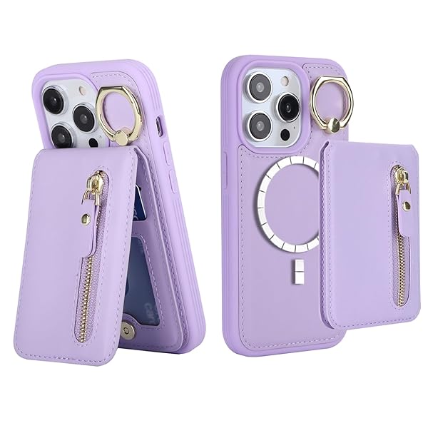 iPhone14Pro ケース MagSafe 対応 iPhone 14 Pro ケース マグセーフ 分離式 リング付き 耐衝撃 カード..