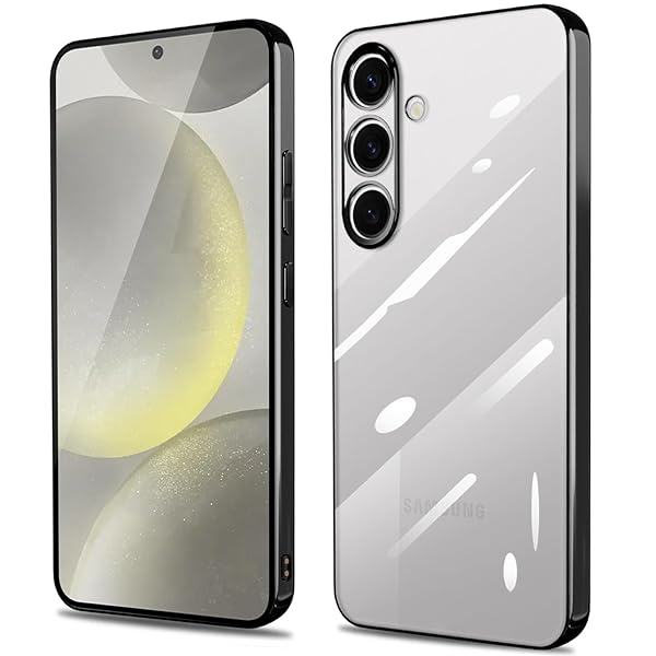 Galaxy S24 用 ケース クリア 黒 ギャラクシーs24 SC-51E SCG25 カバー 透明 耐衝撃 軽量 薄型 tpu 背..