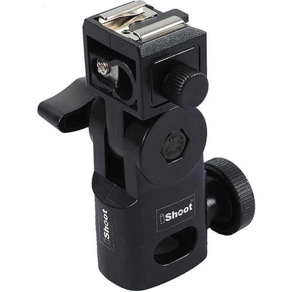 ホットシューマウントフラッシュブラケットフォトアンブレラホルダーサポートCanon Nikon スピードライ..