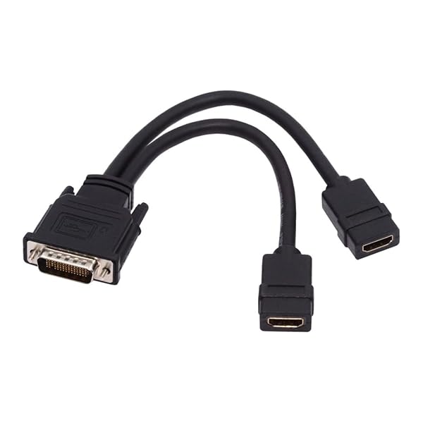 DMS-59Pin 1-2 HDMI 1.4スプリッター 延長ケーブル PCグラフィックスカード用