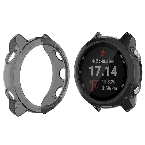 Garmin(ガーミン) ForeAthlete 245 Music / 245専用ケース ForeAthlete 245 Music カバー ソフト TPU材質 ぴったり対応 擦り傷防止 軽量 防衝撃 ForeAthlete 245 保護ケース バ