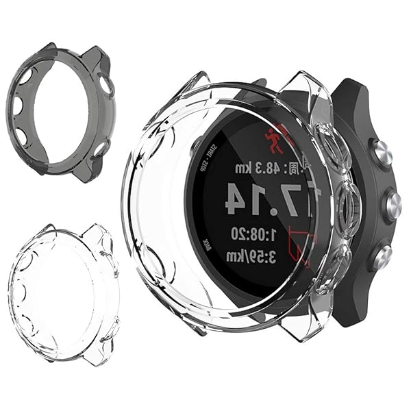 【2枚入り】Garmin(ガーミン) ForeAthlete 245 Music / 245専用ケース ForeAthlete 245 Music カバー ソフト TPU材質 ぴったり対応 擦り傷防止 軽量 防衝撃 ForeAthlete 245 保