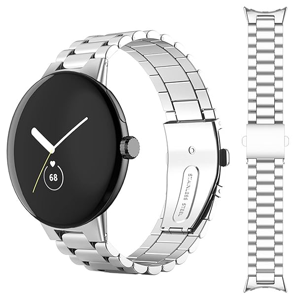 対応Google Pixel Watch専用 バンド ステンレス Google グーグルPixel Watch 2 2023 Pixel Watch 1 2022 向けの交換バンド 金属 高級ステンレスバンド 調節可能 ビジネス風 Pixel Wat