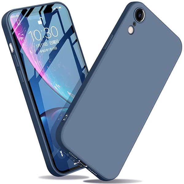 iPhoneXR ケース リキッドシリコン 耐衝撃 レンズ保護 薄型 iPhone XR カバー 指紋防止 ソフト ワイヤ..