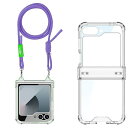 Galaxy Z Flip6ケース ギャラクシー Z Flip6ケース ショルダーストラップ ガラスフィルム付き/ヒンジ保護/レンズ保護/折りたたみ/おしゃれ/...