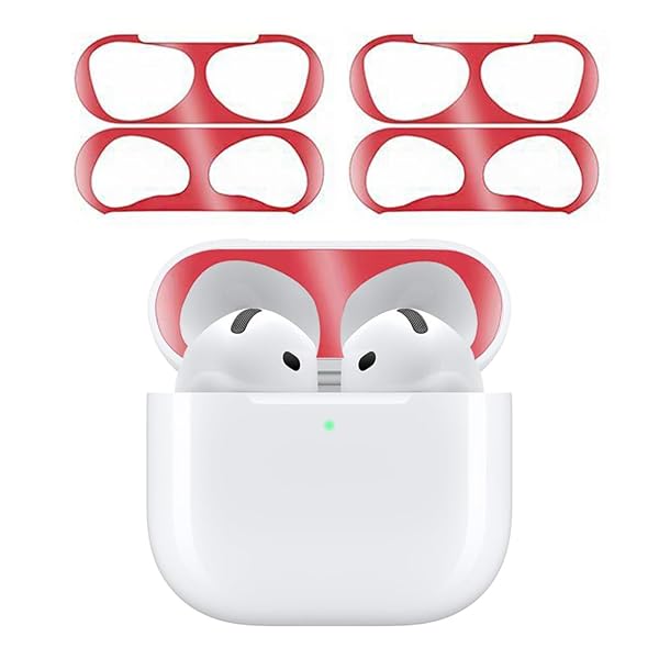 【2024強化版】 for AirPods 4 ダストガード エアーポッズ 4用 ガードカバー 故障防止 吸着 ほこり ゴミ 金属製 侵入防止 防塵 粉塵防止 ...