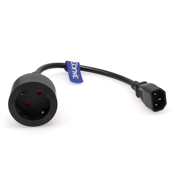 IEC 320 C14ヨーロッパにメスソケットショートアダプタケーブル、for UPS PDU by