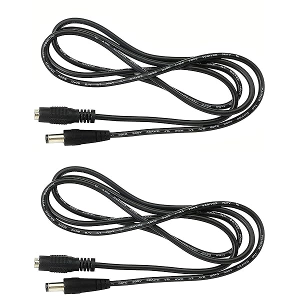 2.5mm x 5.5mm DCプラグ延長ケーブルDC延長ケーブルコード、オス - メス2.5mm x 5.5mmコネクタDC電、CCTVカメラ、プリンター、L...