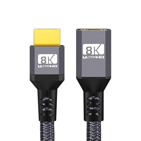 HDMI 2.1 UHD 8K 延長ケーブル オス-メス Ultra-HD 8K 60hz 4K 120hz ケーブル 48Gbs オーディオ 3D HD..