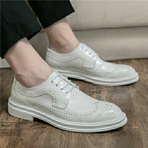 メンズビジネスシューズウィングチッ...