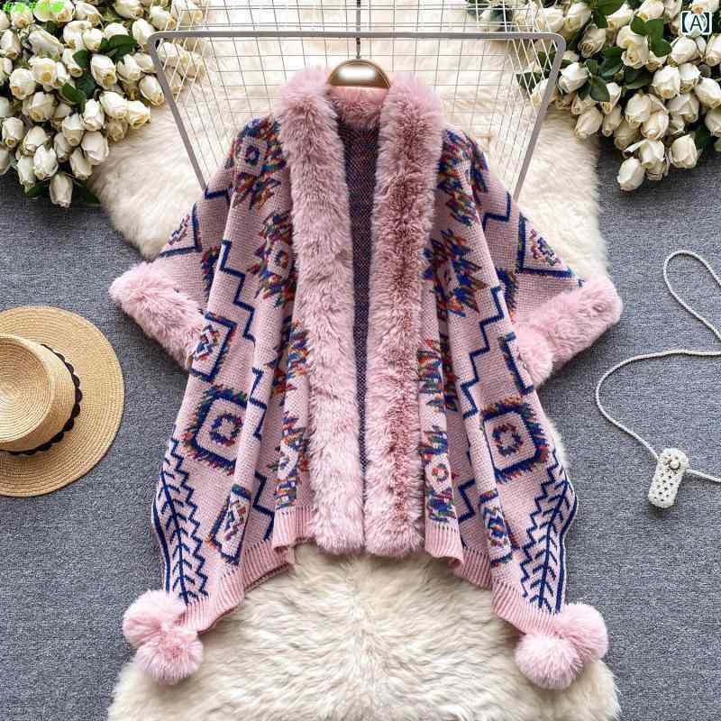 ケープコートレディース冬秋ショール...