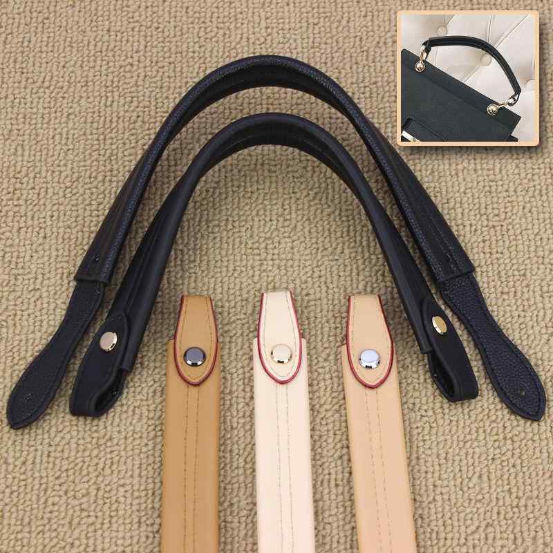 バッグ持ち手 レディース 女性用 22cm ショートハンドル ハンドバッグ用 ストラップ 付け替え 交換 PUレザー 高級感 ブラック 黒 アプリコット ベージュ オフホワイト(4)