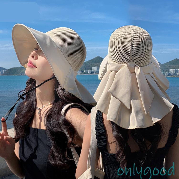 日焼け止め帽子 全5色 UVカット サンシェード 麦わら帽子 フラップ 遮熱タレ付きメッシュ バックロング..