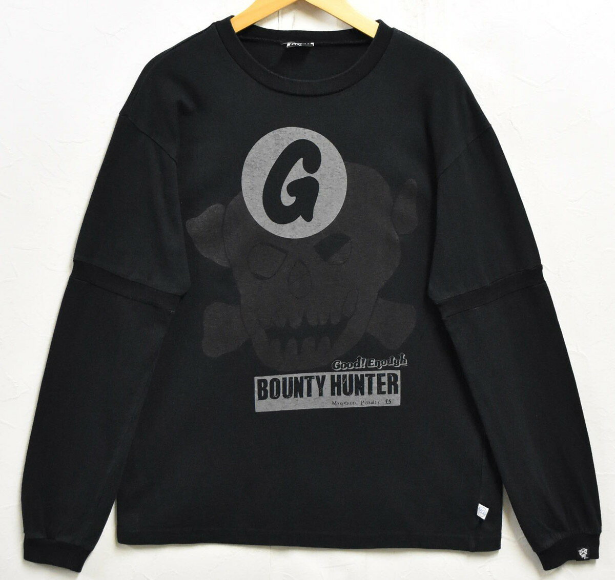 GoodEnough GOODE ロンT 灰x黒 グレー 長袖Tシャツ グラムg 楽天市場】GOODENOUGH グッドイナフ(カラーブラック)(Tシャツ