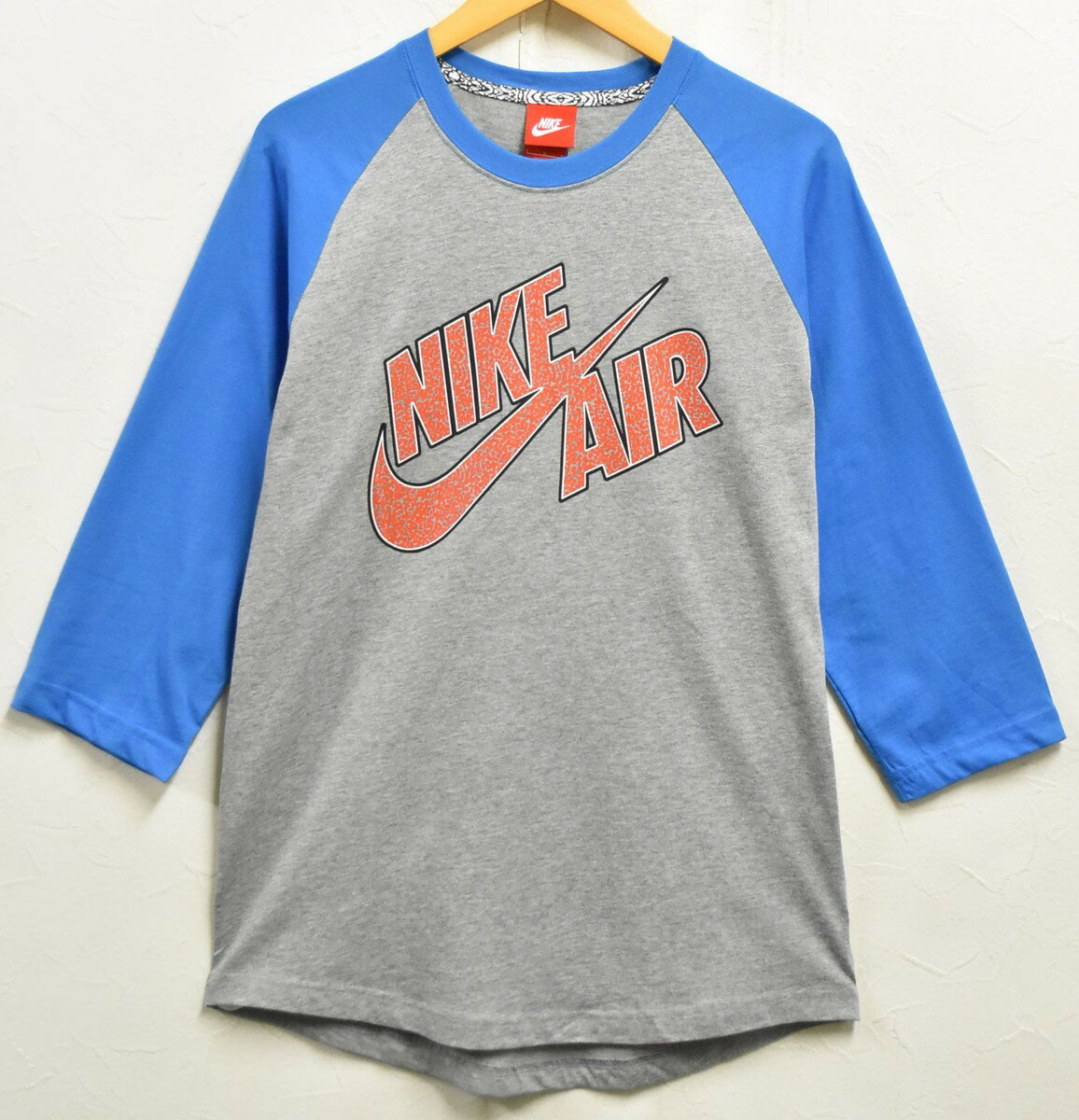 70年代 ゴツナイキ NIKE 七分袖カットソー グレー/ネイビー 楽天市場】ナイキ 七分袖の通販