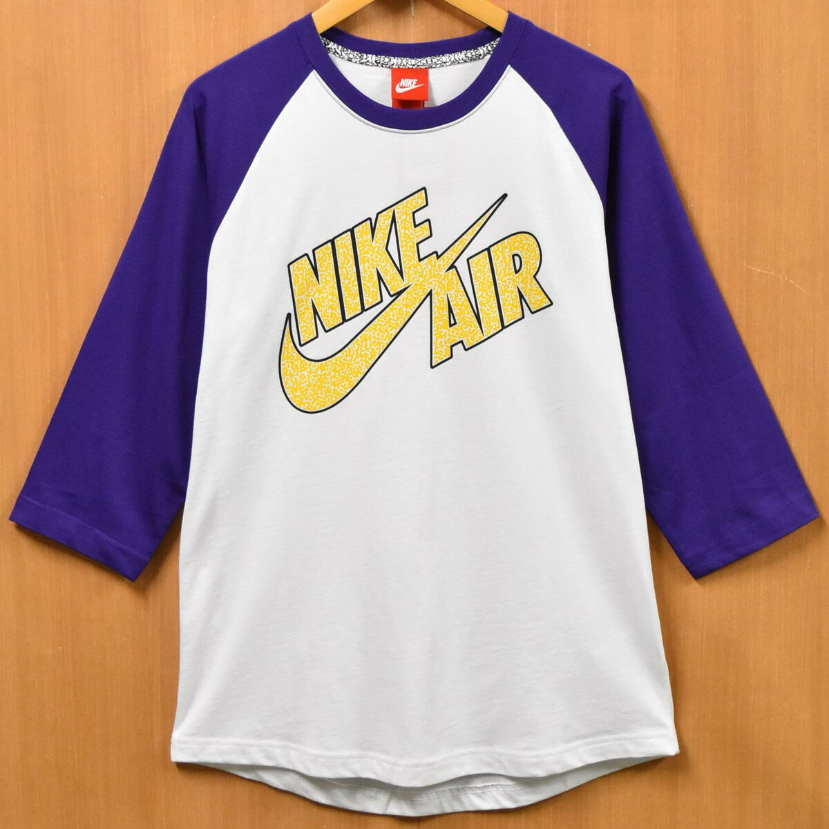 00s NIKE ゴツナイキ ラグランT 七分袖 SIZE XLバイカラー aa13916-1.jpg