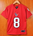 NFL TEAM APPAREL / NFL Houston Texans ヒューストン・テキサンズ / マット・ショーブ / フットボールシャツ ナンバリング ユニフォーム / レッド / レディースM相当【中古】▽