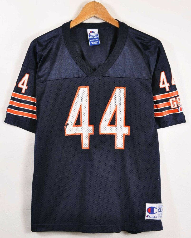 CHAMPION チャンピオン NFL Chicago Bears シカゴ・ベアーズ カーティス・エニス フットボールシャツ ナンバリング メッシュ ユニフォーム ネイビー レディースXL相当【中古】▼