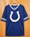 NFL TEAM APPAREL NFL Indianapolis Colts インディアナポリス・コルツ フットボールTシャツ 半袖Tシャツ ブルー レディースXL相当▼