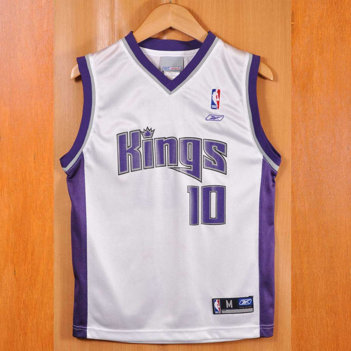 Reebok リーボック NBA Sacramento Kings サクラメント・キングス マイク・ビビー バスケ タンクトップ ユニフォーム ナンバリング ホワイト レディースM相当【中古】▼