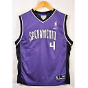 Reebok リーボック NBA Sacramento Kings サクラメント・キングス クリス・ウェバー バスケ タンクトップ ユニフォーム ナンバリング パープル レディースL相当【中古】▼