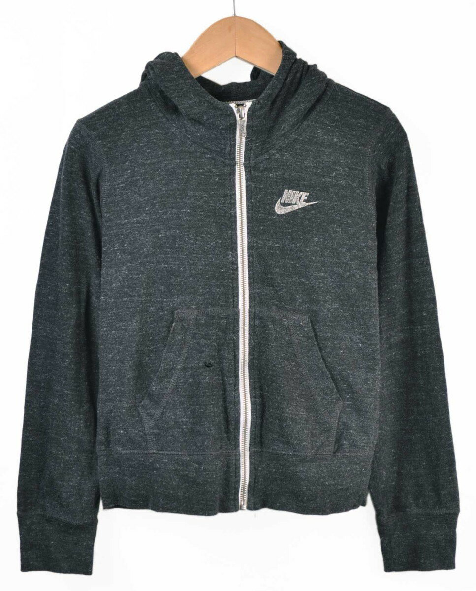 Rakuten - NIKE ナイキ フルジップ 薄手 パーカ 霜降りダークグレー レディース2XS相当【中古】■