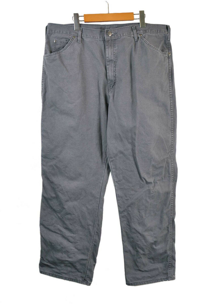 Rakuten - Dickies ディッキーズ コットンダック ワークパンツ グレー系 W40相当【中古】■