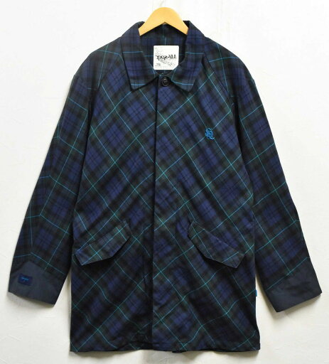 【ビッグサイズ】WTAPS ダブルタップス 裏原 hilander ハイランダー コート 薄手 ジャケット ネイビー×グリーン×ブラック×ライトブルー チェック柄 メンズXL【中古】▼ 【ビッグサイズ】WTAPS ダブルタップス 裏原 hilander ハイランダー コート 薄手 ジャケット ネイビー×グリーン×ブラック×ライトブルー チェック柄 メンズXL【中古】▼