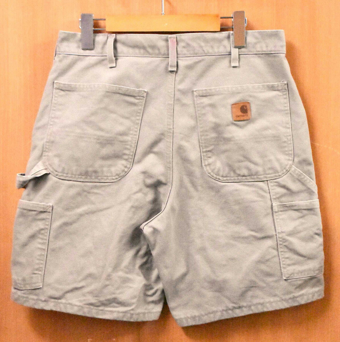 Carhartt カーハート コットンダック ペインターパンツスタイル ワーク系 ハーフパンツ ショーツ サンドベージュ系 W32【中古】■