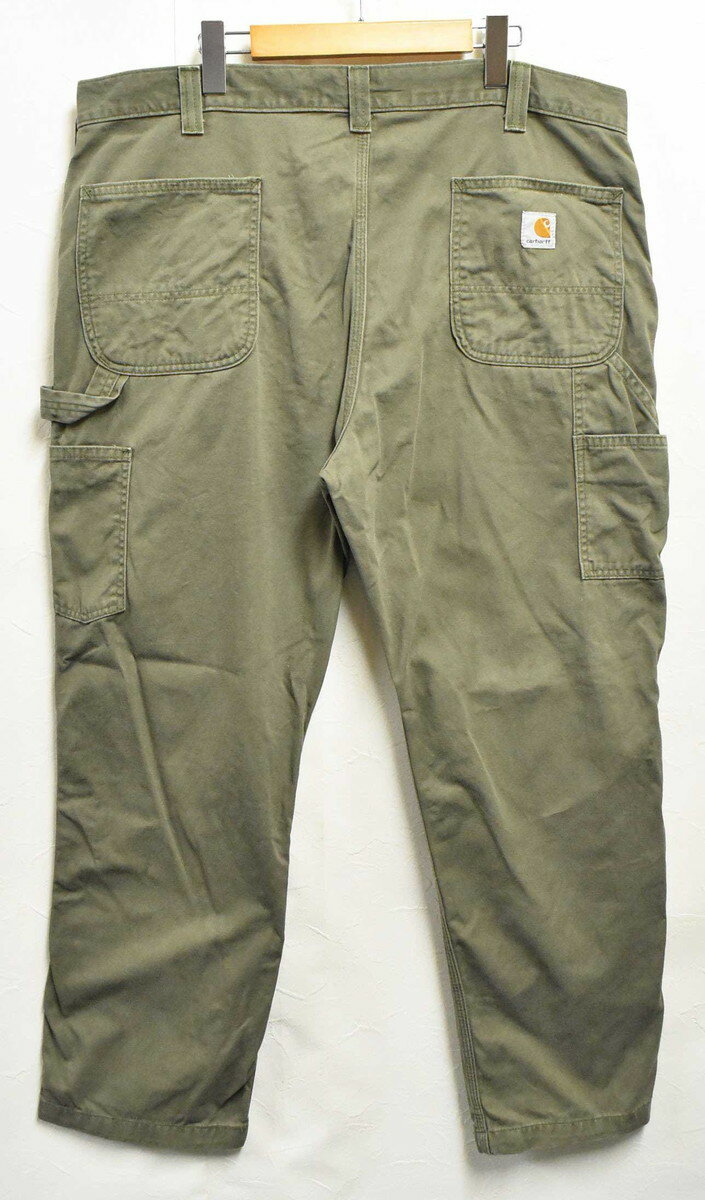 Carhartt カーハート コットン ペインターパンツ ワークパンツ グリーンカーキ W41相当【中古】■