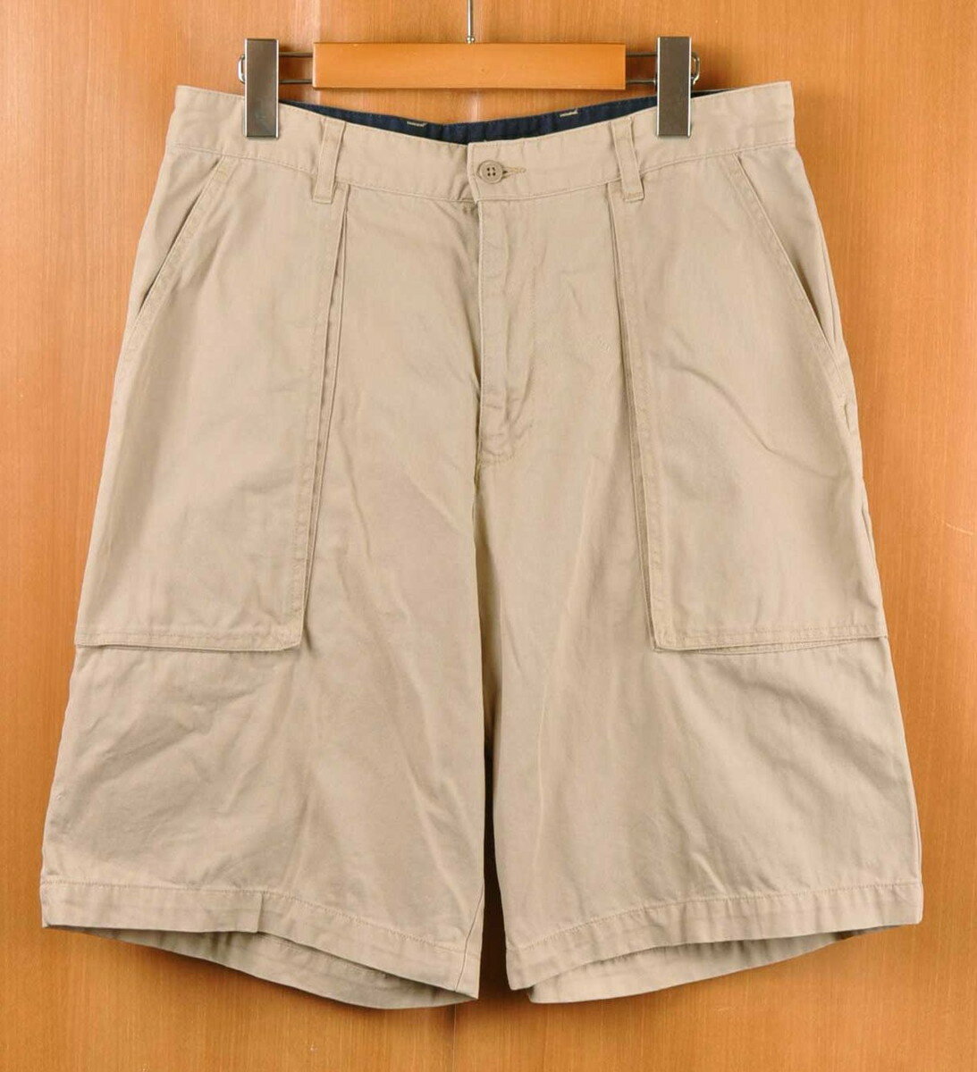 TOMMY HILFIGER トミーヒルフィガー ハーフパンツ ショートパンツ ショーツ ライトベージュ系 W32相当【中古】■